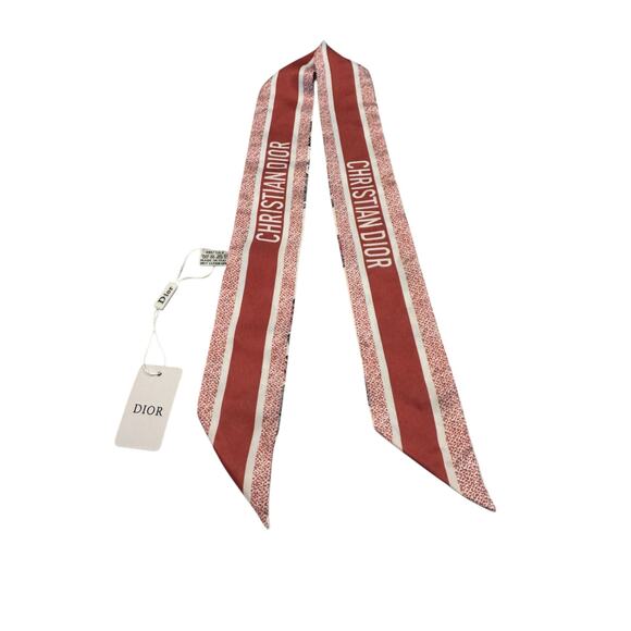 Christian Dior Mitzah Pink Floral Butterfly Twilly Scarf GWP Novelty Box Bag - Picture 6 of 9